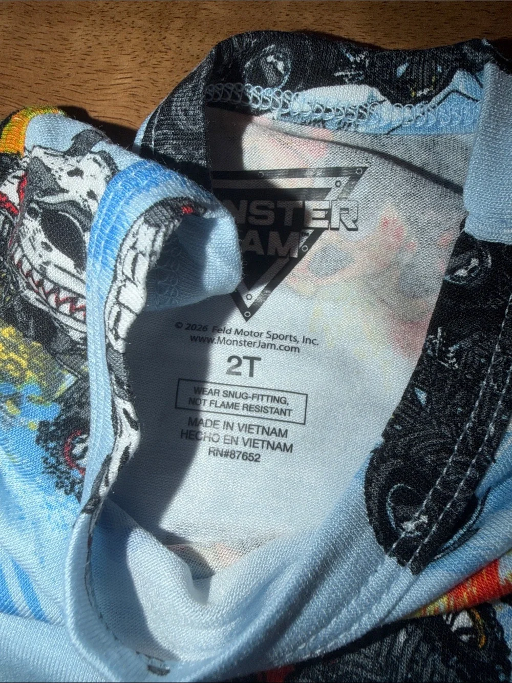 Monster Jam Monster Truck Kids/Toddler Pajama Set